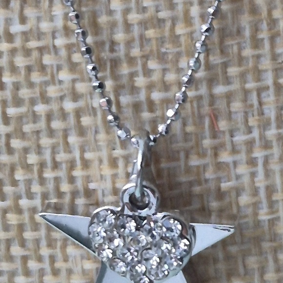 Silver Star Pendant Necklace - Picture 2 of 3